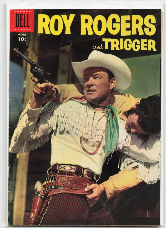Roy Rogers and Trigger #111 (Dell, 1957), raw, ungraded comic book — front cover