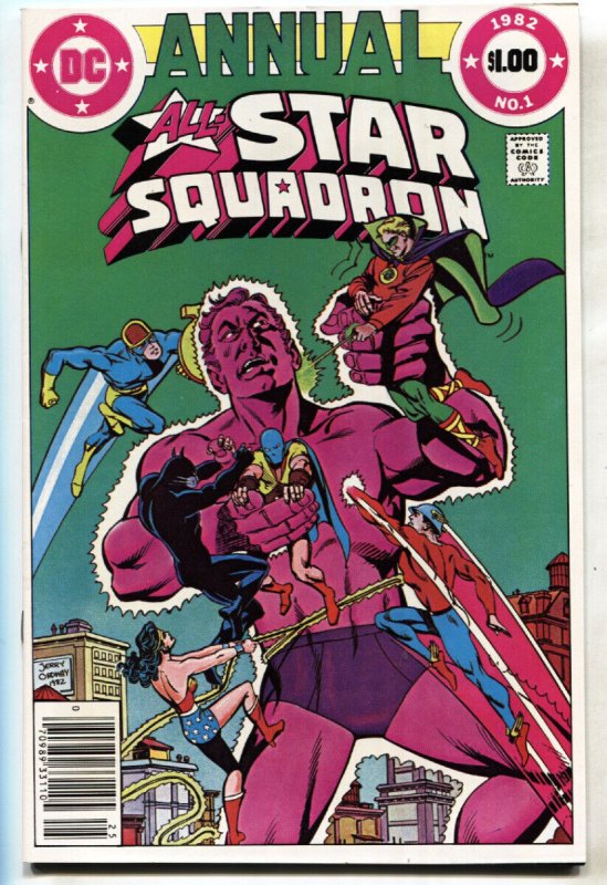 All-Star Squadron Annual #1 (DC Comics), raw comic book in NM- condition — front cover