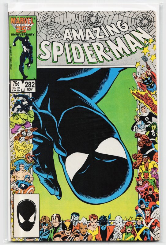 The Amazing Spider-Man #282 (Marvel Comics, 1986), raw, ungraded comic book — front cover