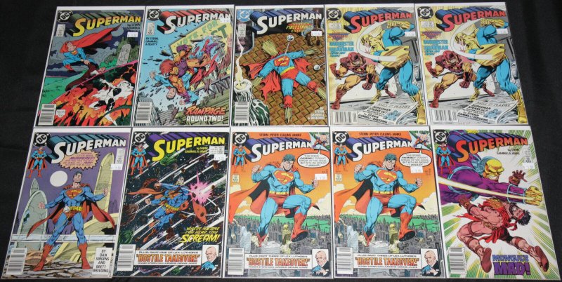 DC Copper-Modern Superman Titles 21pc Mid-High Grade Comic Lot Vf-Nm Action (DC Comics), raw comic book in NM condition — front cover