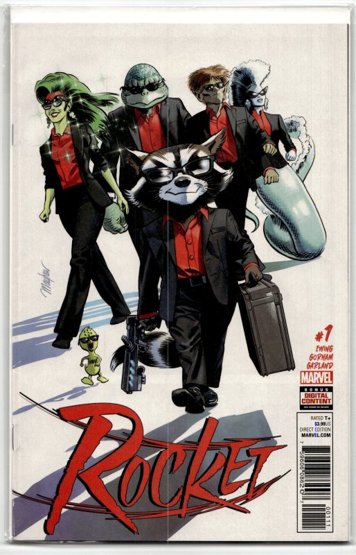 Rocket #1 (Marvel Comics, 2017), raw, ungraded comic book — front cover
