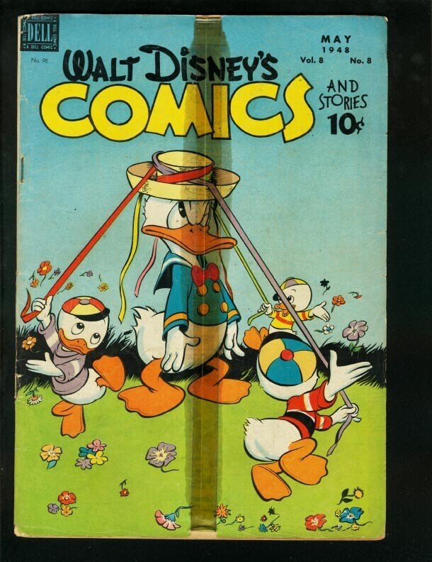 Walt Disney's Comics and Stories #92 (1948), raw, ungraded comic book — front cover