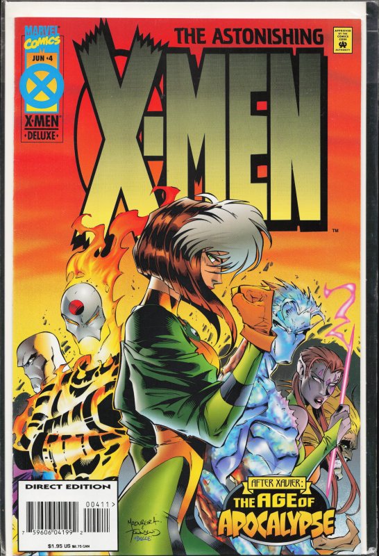 Astonishing X-Men #4 (Marvel Comics, 1995), raw, ungraded comic book — front cover