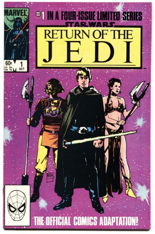Star Wars: Return of the Jedi #1 (Marvel Comics, 1983), raw comic book in NM- condition — front cover