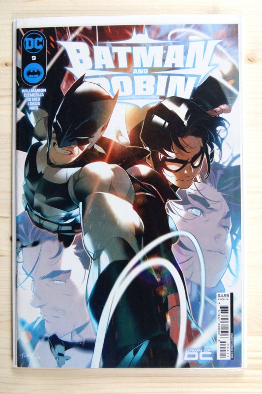 Batman and Robin #9 (DC Comics, 2024), raw comic book in NM+ 9.6 condition — front cover
