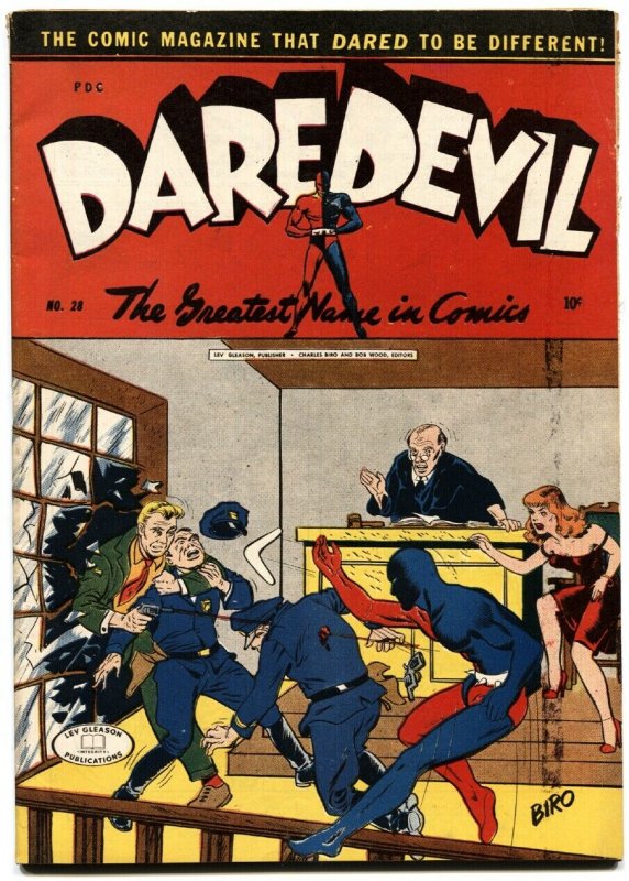 Daredevil #28-1944-Lev Gleason-High Grade-Vf--Crime Cover (Lev Gleason Publications, 1944), raw, ungraded comic book — front cover