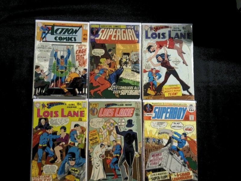 Superman - Supergirl - Silver /bronze Lot of 12 Comics... VG - F, raw comic book in VG condition — front cover