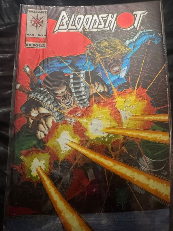 Bloodshot #0 (Valiant Comics, 1994), raw, ungraded comic book — front cover