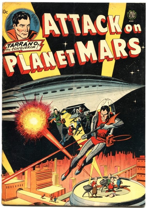 Attack on Planet Mars #No #1951 (Avon Periodicals, 1951), raw comic book in FN- condition — front cover