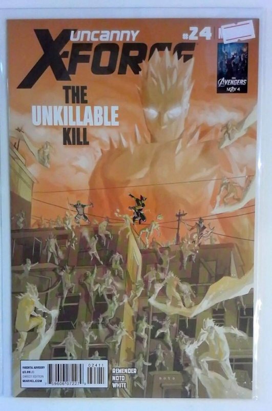 Uncanny X-Force #24 (Marvel Comics, 2012), raw comic book in NM condition — front cover