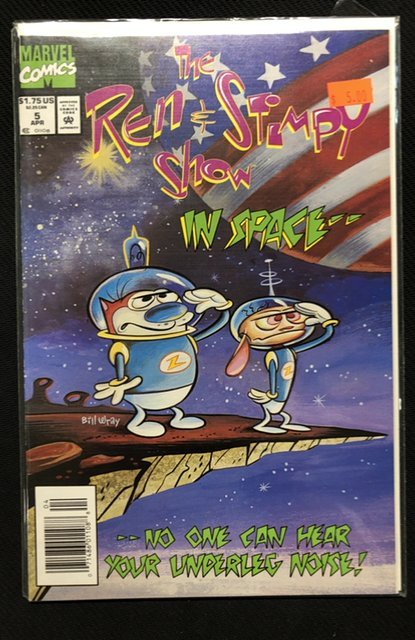 The Ren & Stimpy Show #5 (1993), raw, ungraded comic book — front cover