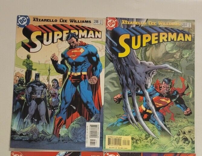 Lot of 3 Superman DC Comic Books # 206 207 208 1 TJ15, raw, ungraded comic book — front cover