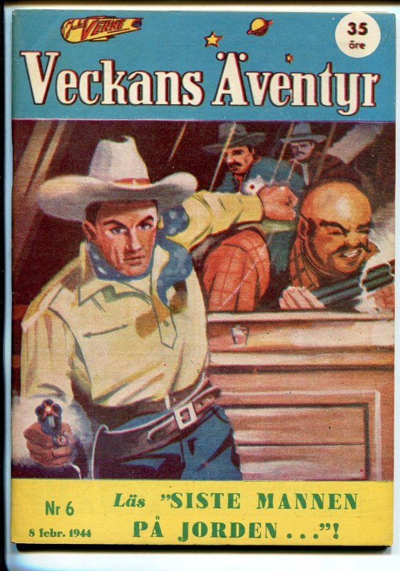 Jules Verne Veckans Aventyr Vol 5 #6 (1944), raw comic book in VF condition — front cover