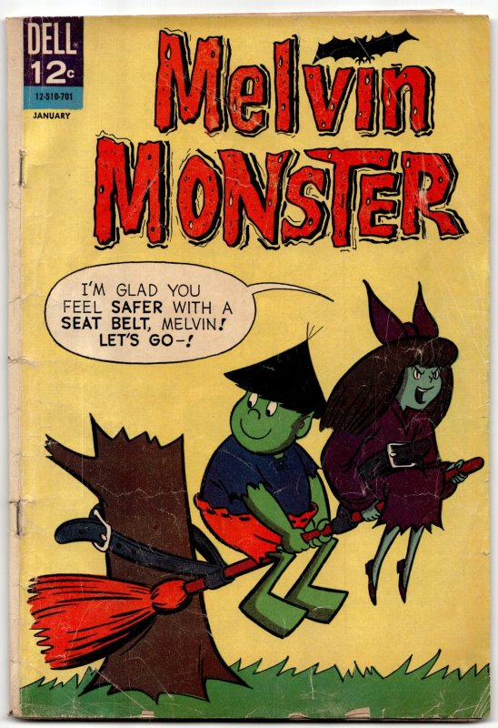 Melvin Monster #6 (1967), raw, ungraded comic book — front cover