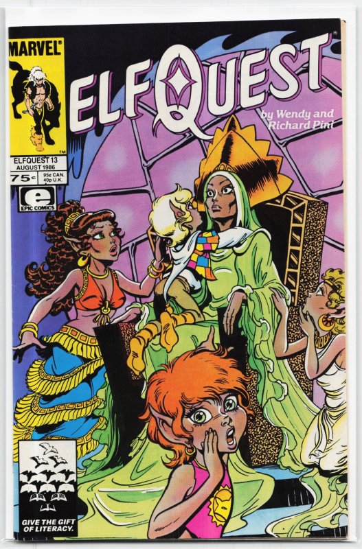 ElfQuest #13 (1986), raw, ungraded comic book — front cover