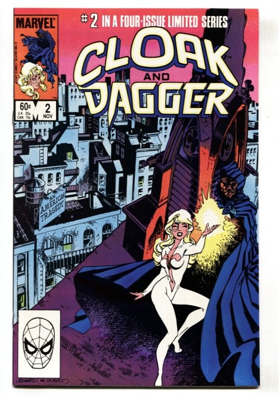 Cloak and Dagger #2 (Marvel Comics, 1983), raw comic book in NM- condition — front cover