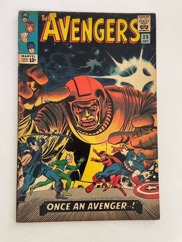 Avengers #23 (Marvel Comics, 1965), raw comic book in VF condition — front cover