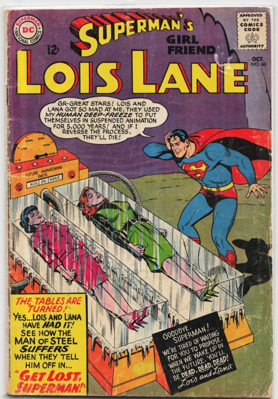 Superman's Girl Friend, Lois Lane #60 (DC Comics, 1965), raw, ungraded comic book — front cover