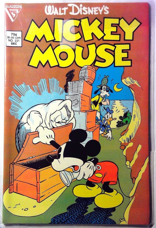 Mickey Mouse #221 (Disney Comics, 1986), raw, ungraded comic book — front cover