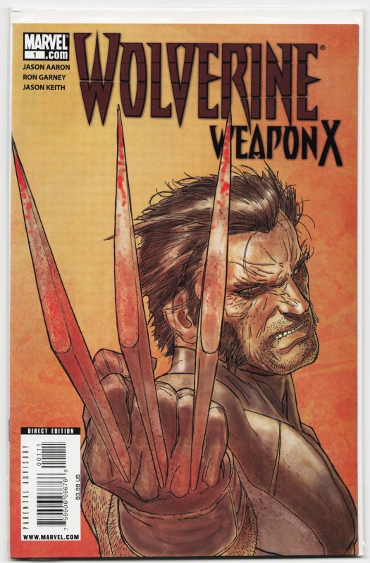 Wolverine Weapon X #1 (2009), raw, ungraded comic book — front cover