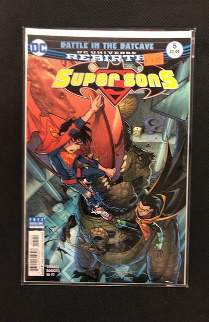 Super Sons #5 (2017), raw, ungraded comic book — front cover