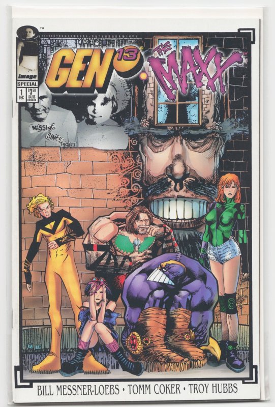 Gen 13/Maxx One Shot (1995) Gen 13 (Image Comics, 1995), raw, ungraded comic book — front cover