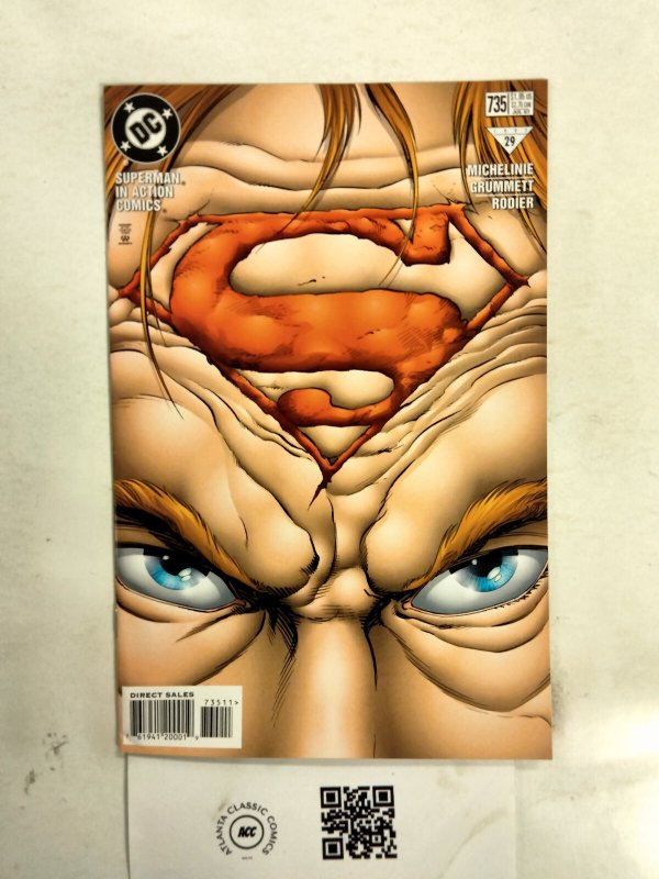 Action Comics #735 (DC Comics), raw comic book in NM condition — front cover