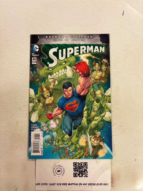 Superman #49 (DC Comics), raw comic book in NM condition — front cover