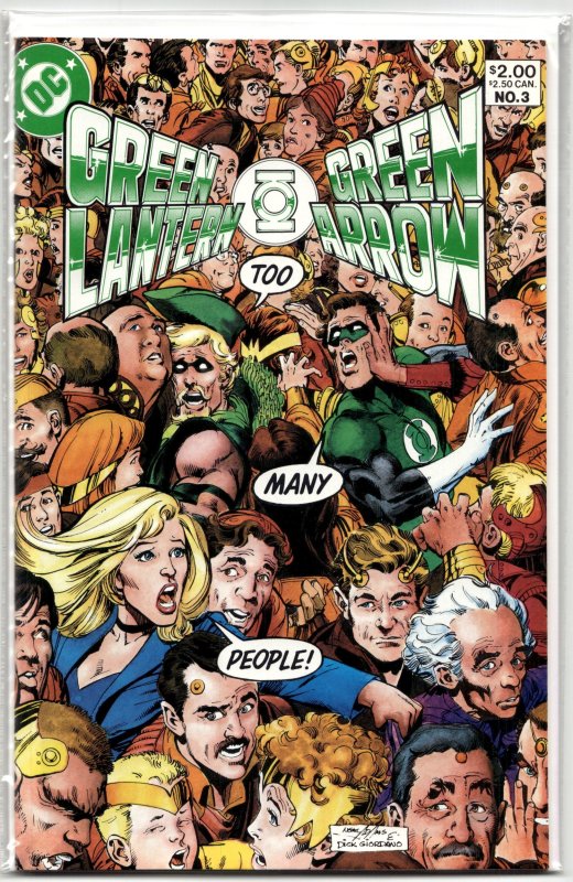 Green Lantern / Green Arrow #3 (1983), raw, ungraded comic book — front cover