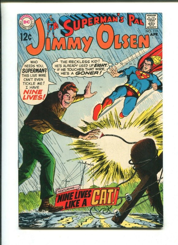 Supermans Pal Jimmy Olsen #119 (DC Comics, 1969), raw comic book in 8.0 condition — front cover