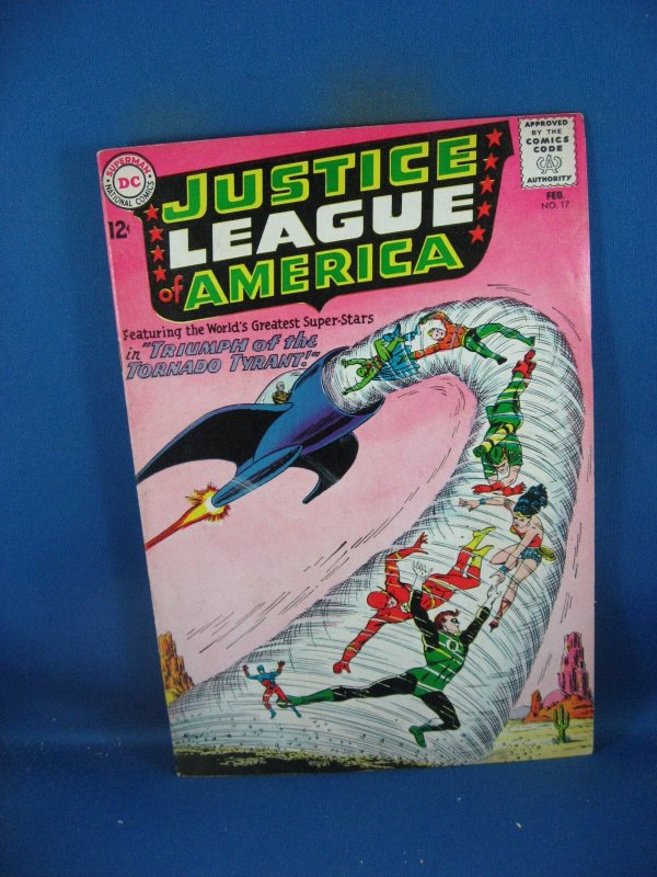 Justice League of America #17 (DC Comics, 1963), raw comic book in VF condition — front cover