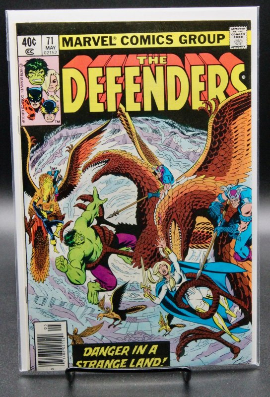 The Defenders #71 (Marvel Comics, 1979), raw comic book in VF+ condition — front cover