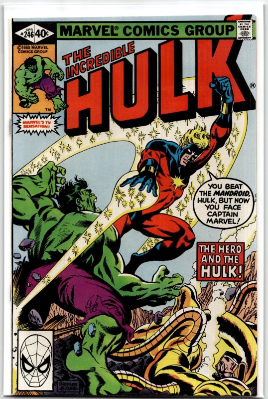 The Incredible Hulk #246 (Marvel Comics, 1980), raw, ungraded comic book — front cover
