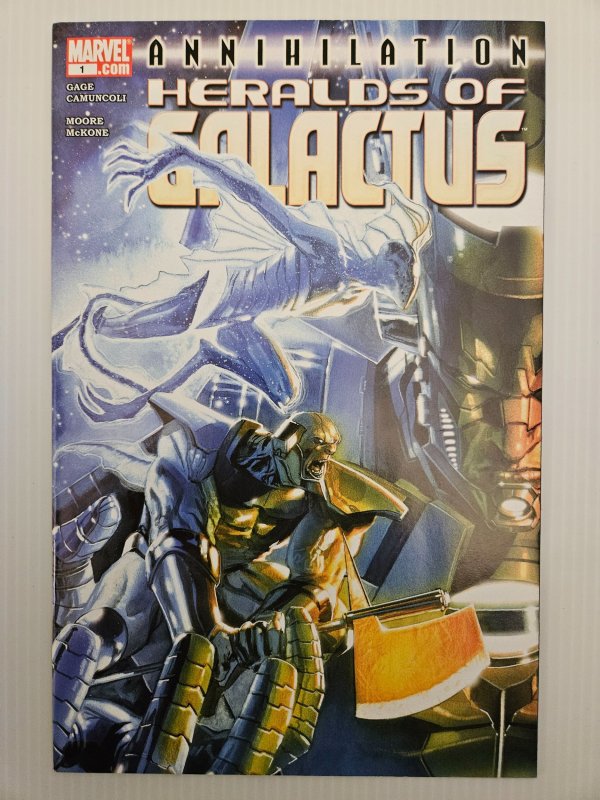 Annihilation: Heralds of Galactus #1 (Marvel Comics, 2007), raw, ungraded comic book — front cover