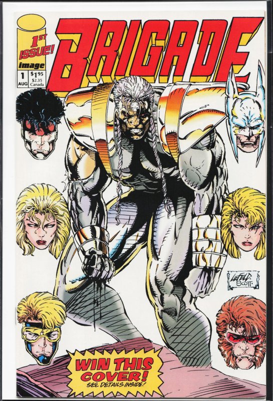 Brigade #1 (Image Comics, 1992), raw, ungraded comic book — front cover