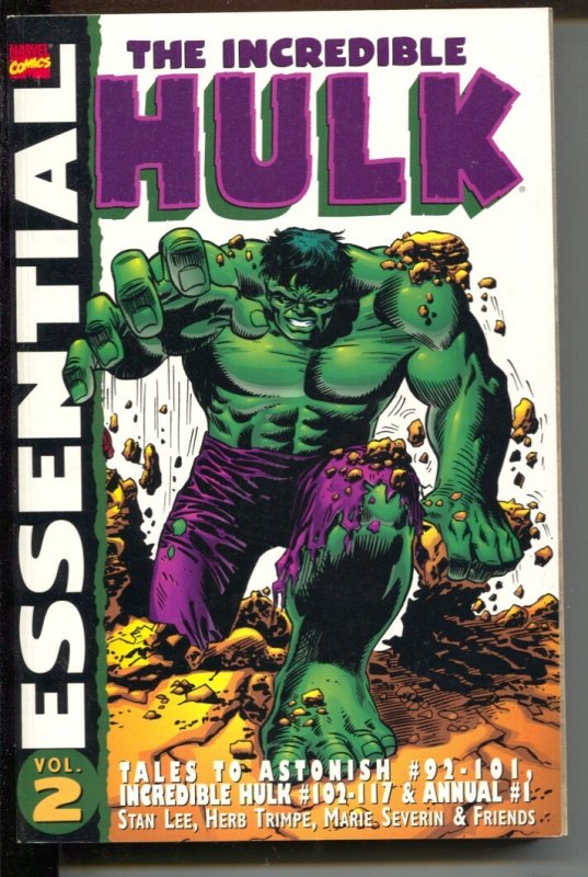 Essential the Incredible Hulk-Vol.2-Stan Lee-2003-PB-VG/FN, raw comic book in VG/FN condition — front cover