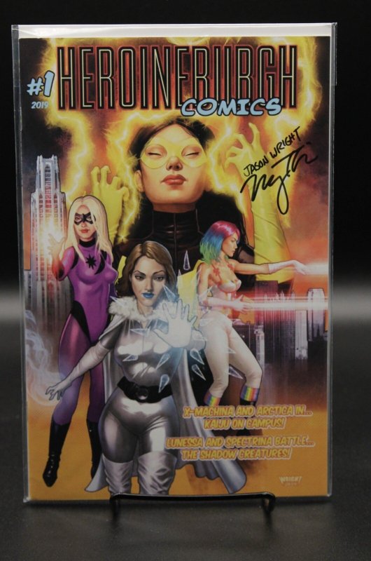 Heroineburgh Comics #1 (2019), raw, ungraded comic book — front cover