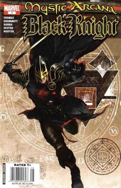 Mystic Arcana: Black Knight #1 (Marvel Comics, 2007), raw comic book in VF/NM condition — front cover