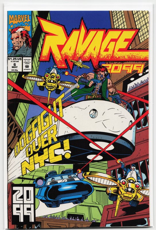 Ravage 2099 #6 (Marvel Comics, 1993), raw, ungraded comic book — front cover