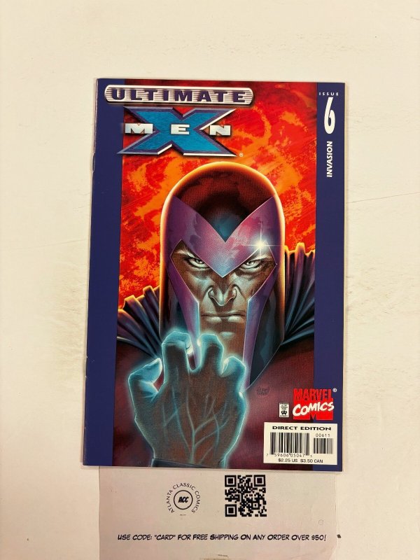 Ultimate X-Men #6 (Marvel Comics, 2001), raw comic book in NM condition — front cover
