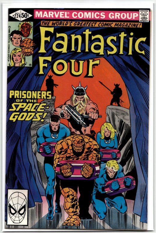 Fantastic Four #224 (Marvel Comics, 1980), raw, ungraded comic book — front cover