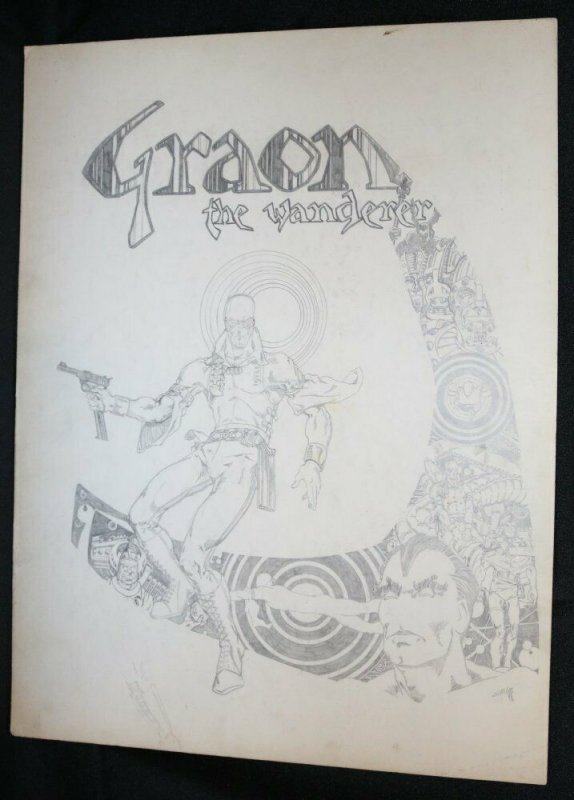 Graon the Wanderer Pencil Piece - LA art by Marshall Rogers, raw, ungraded comic book — front cover