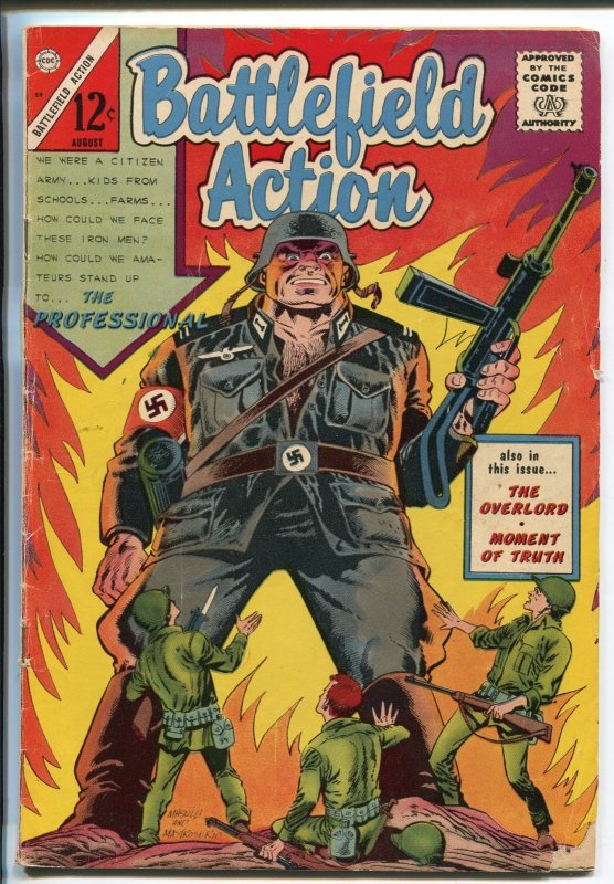 Battlefield Action #59 (Charlton Comics, 1965), raw, ungraded comic book — front cover