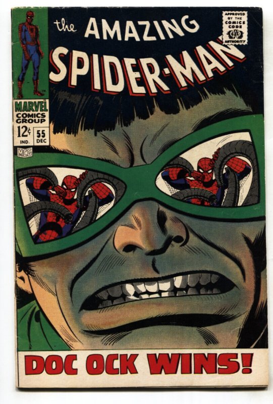 Amazing Spider-Man #55 - 1967 - Marvel - FN - Comic Book (Marvel Comics, 1967), raw comic book in FN condition — front cover