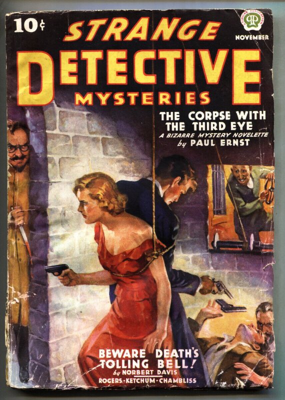 Strange Detective Mysteries #2 (1937), raw, ungraded comic book — front cover