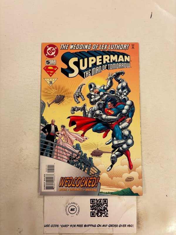Superman the Man of Tomorrow #5 (DC Comics, 1996), raw comic book in NM condition — front cover