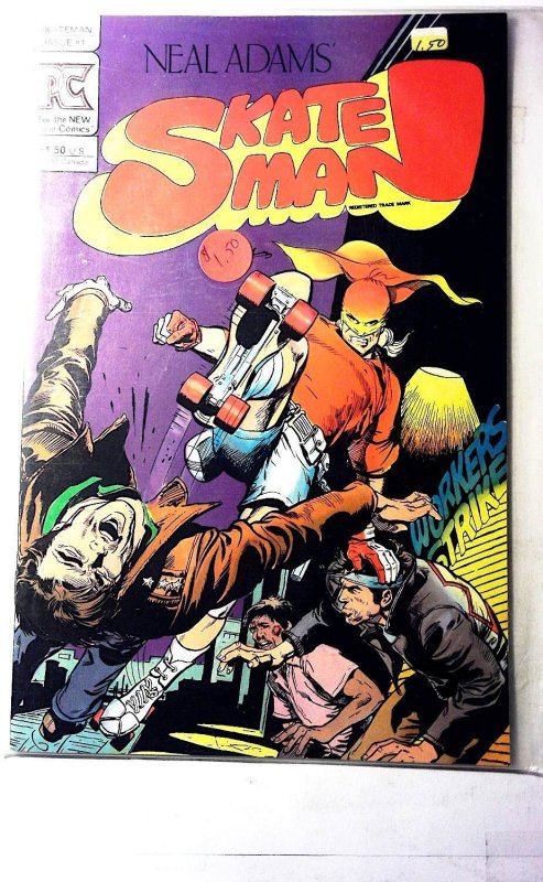 Skateman #1 (1983), raw, ungraded comic book — front cover