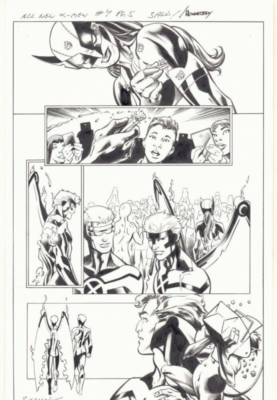 All-New X-Men #4 (Marvel Comics, 2016), raw, ungraded comic book — front cover