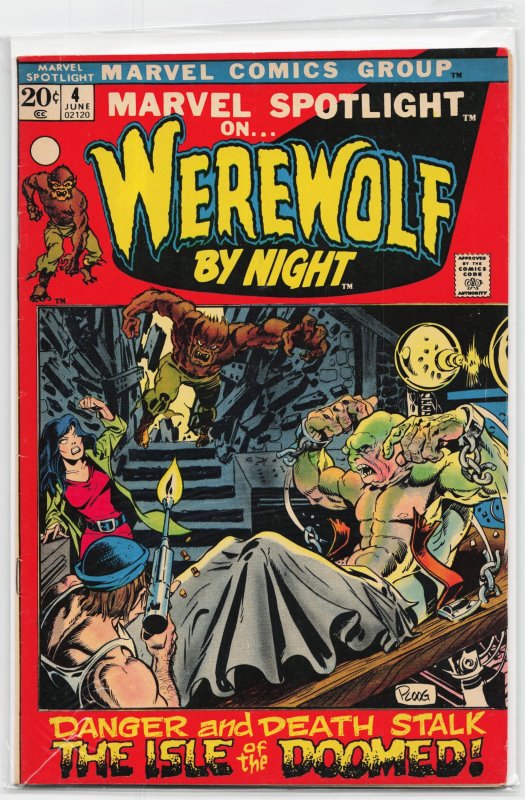 Marvel Spotlight #4 (Marvel Comics, 1972), raw, ungraded comic book — front cover