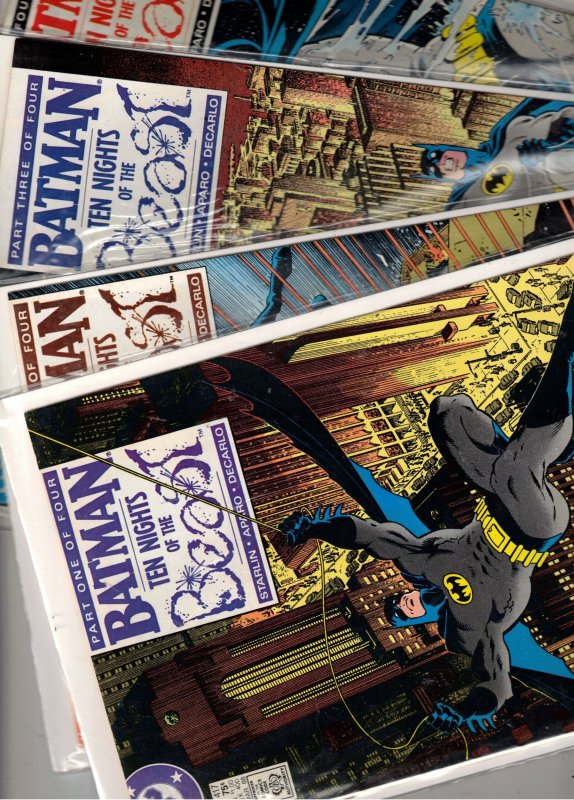 Batman #417-420 SET (1988) 10 Nights of the Beast 1 to 4 set High-Grade NM- (DC Comics, 1988), raw comic book in NM- condition — front cover